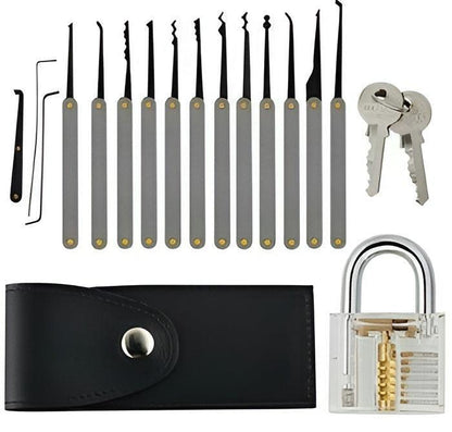 15pcs Locksmith Lock Pick Tool Set - Pioneer_essentials