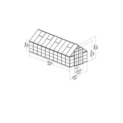 6x12 metal frame polycarbonate greenhouse - Pioneer_essentials