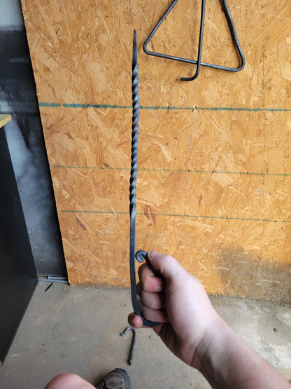 Hand forged steel kabob/meat skewer - Pioneer_essentials