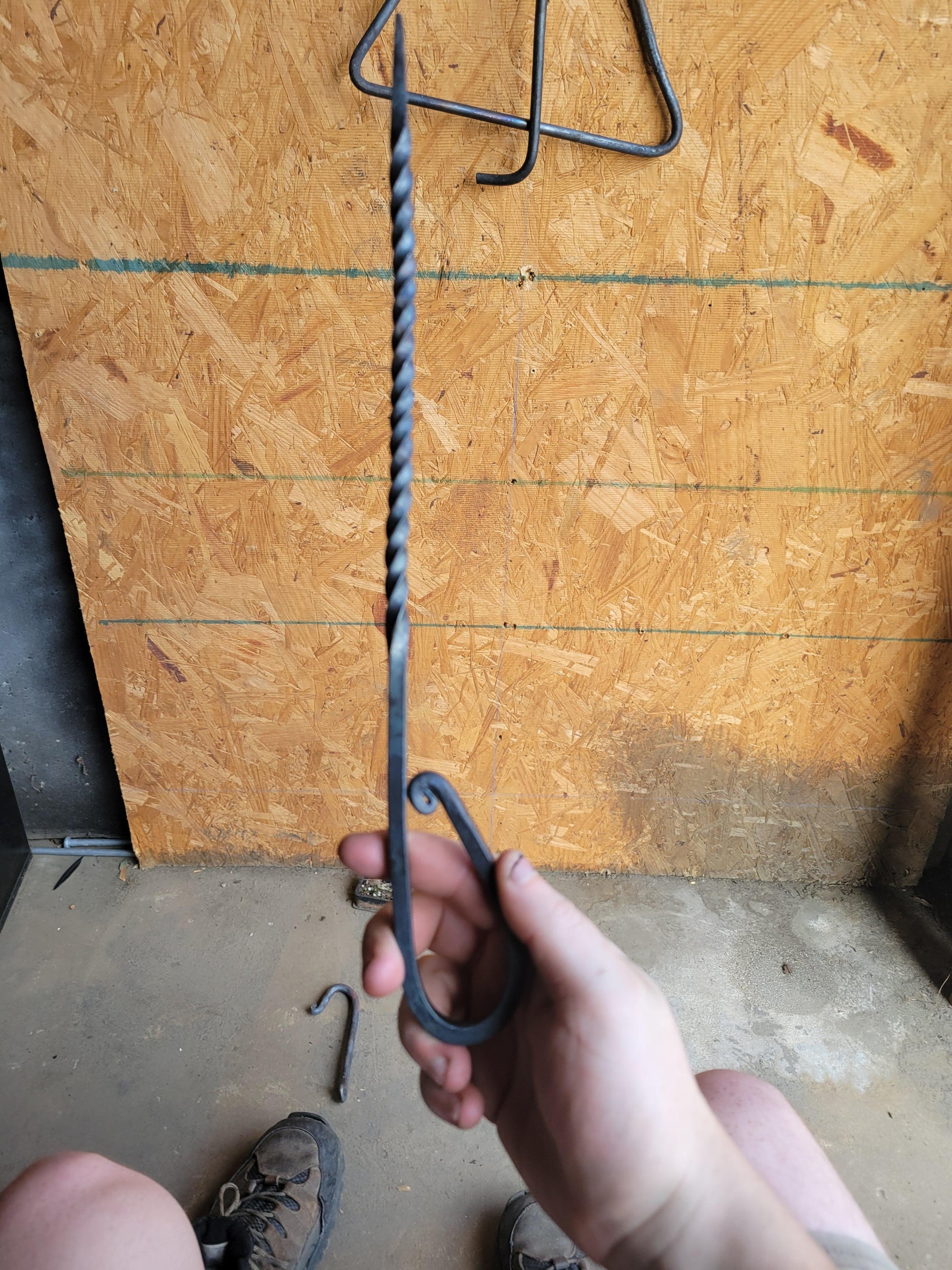 Hand forged steel kabob/meat skewer - Pioneer_essentials