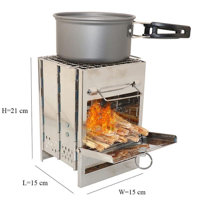 Lightweight Folding Camping wood stove. - Pioneer_essentials