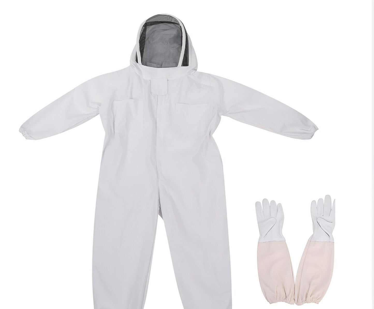 Protective White One-piece Beekeeping Suit - Pioneer_essentials