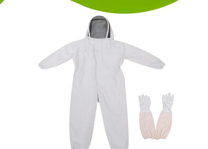 Protective White One-piece Beekeeping Suit - Pioneer_essentials