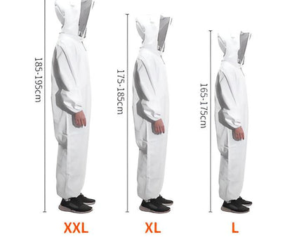 Protective White One-piece Beekeeping Suit - Pioneer_essentials