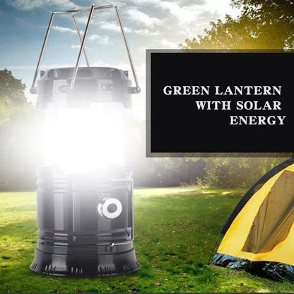 solar charging telescopic LED camping lantern - Pioneer_essentials