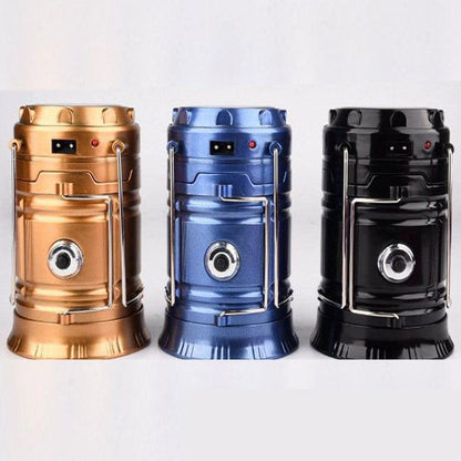 solar charging telescopic LED camping lantern - Pioneer_essentials