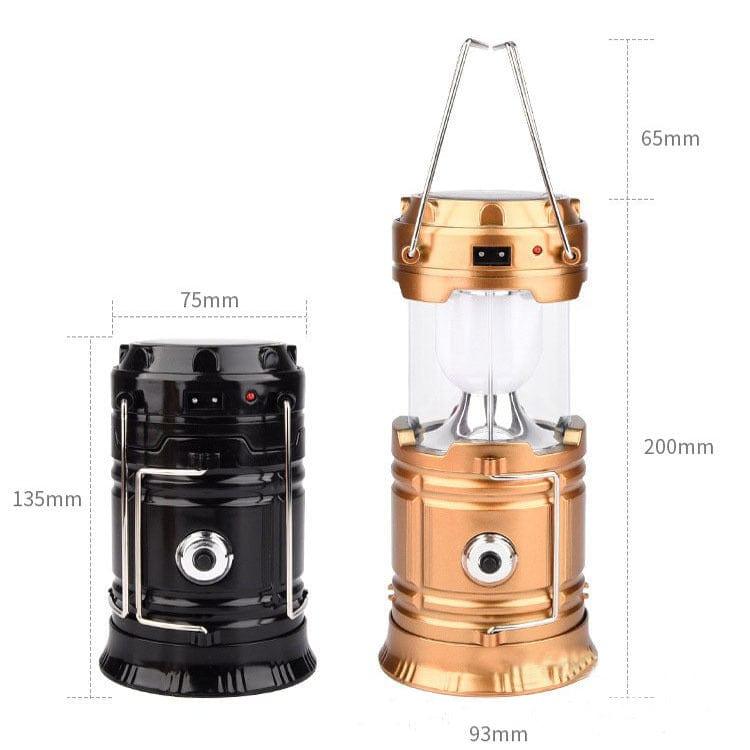 solar charging telescopic LED camping lantern - Pioneer_essentials