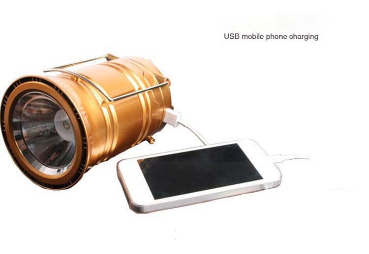 solar charging telescopic LED camping lantern - Pioneer_essentials