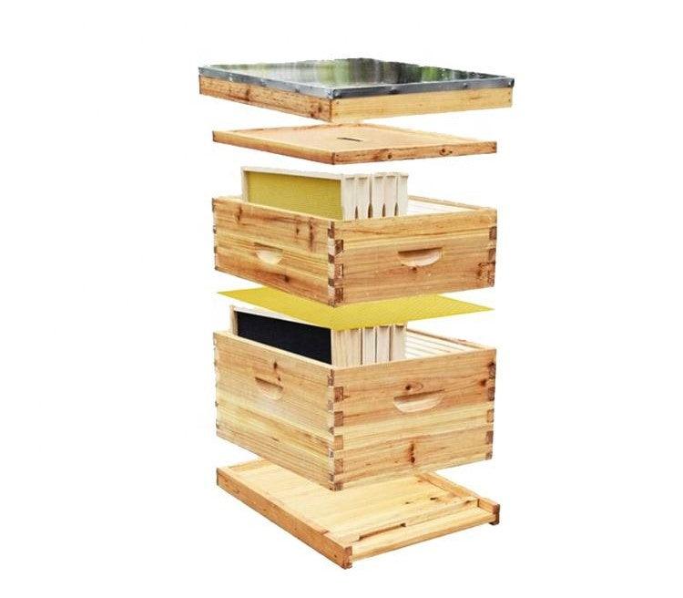 Wax Coated Langstroth Complete Beehive Kit - Pioneer_essentials