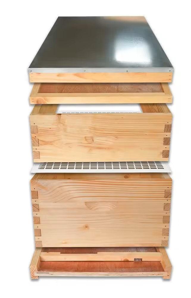 Wax Coated Langstroth Complete Beehive Kit - Pioneer_essentials