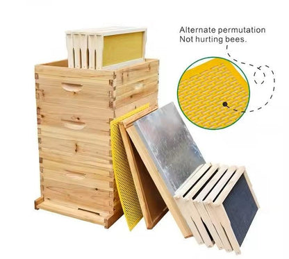 Wax Coated Langstroth Complete Beehive Kit - Pioneer_essentials