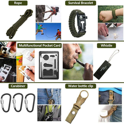 Wilderness Survival First Aid Outdoor Survival Emergency Kit - Pioneer_essentials