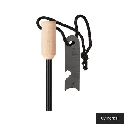 Wood handled Waterproof Ferro Rod Campfire Lighter - Pioneer_essentials